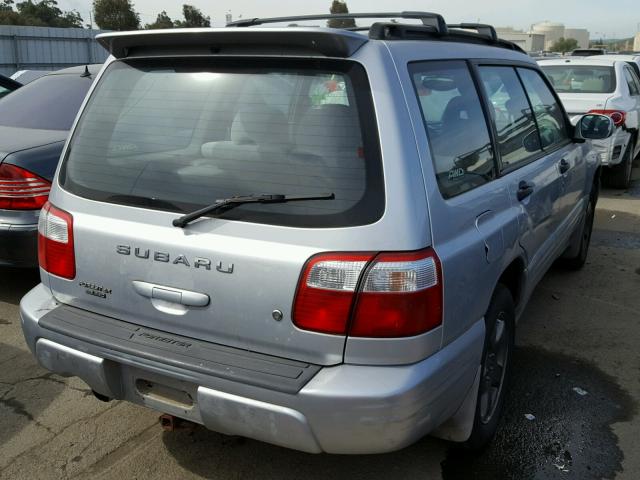 JF1SF65672G742466 - 2002 SUBARU FORESTER S SILVER photo 4