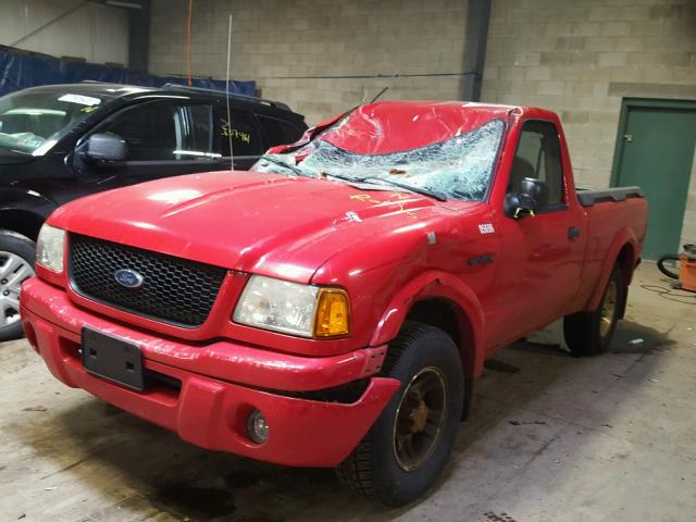 1FTYR10U02PB05696 - 2002 FORD RANGER RED photo 6