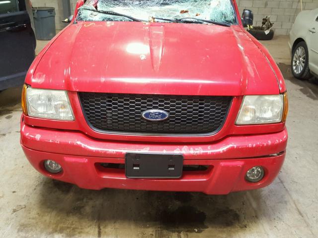 1FTYR10U02PB05696 - 2002 FORD RANGER RED photo 7