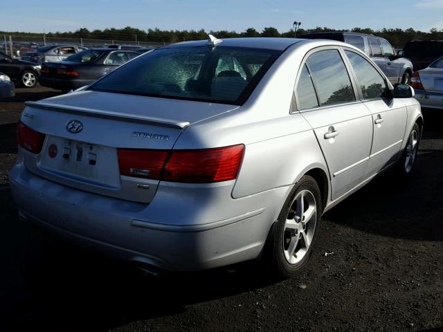 5NPEU46F19H479560 - 2009 HYUNDAI SONATA SE SILVER photo 4