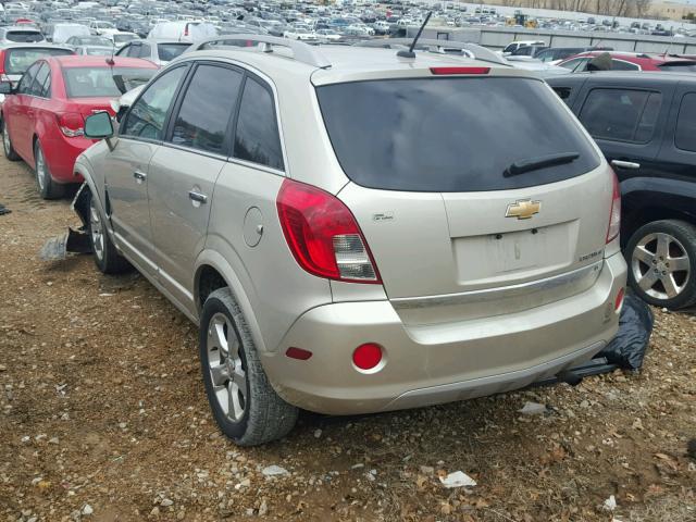 3GNAL3EK6ES589246 - 2014 CHEVROLET CAPTIVA LT GOLD photo 3