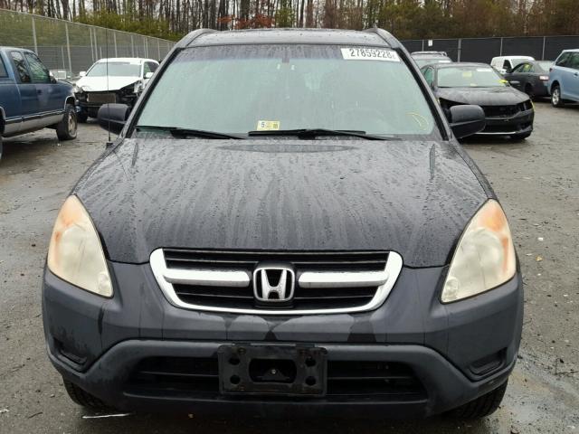 SHSRD78804U206384 - 2004 HONDA CR-V EX BLACK photo 9