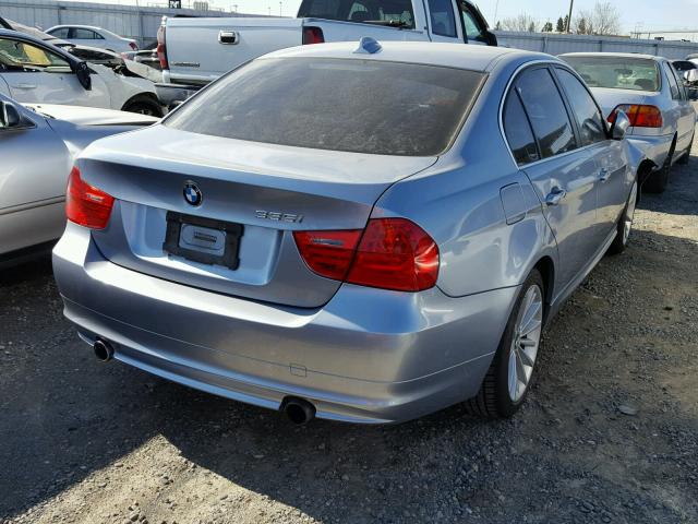 WBAPM5C56BE577092 - 2011 BMW 335 I BLUE photo 4