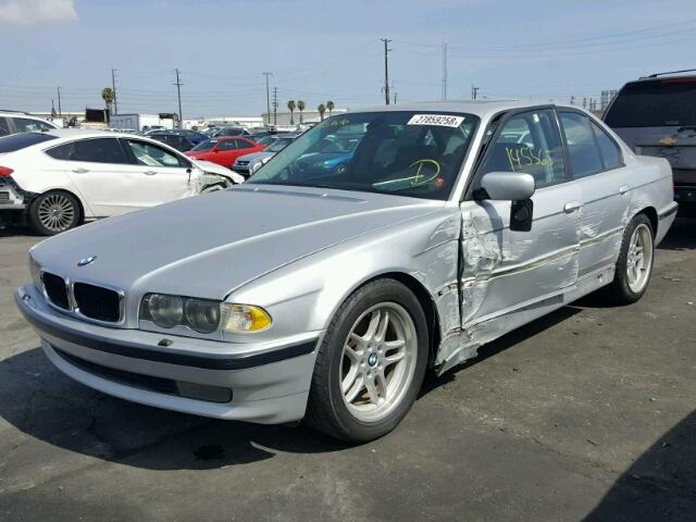 WBAGG83431DN84750 - 2001 BMW 740 I AUTO SILVER photo 2