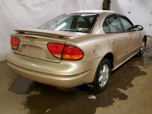 1G3NL52E12C198236 - 2002 OLDSMOBILE ALERO GL GOLD photo 4