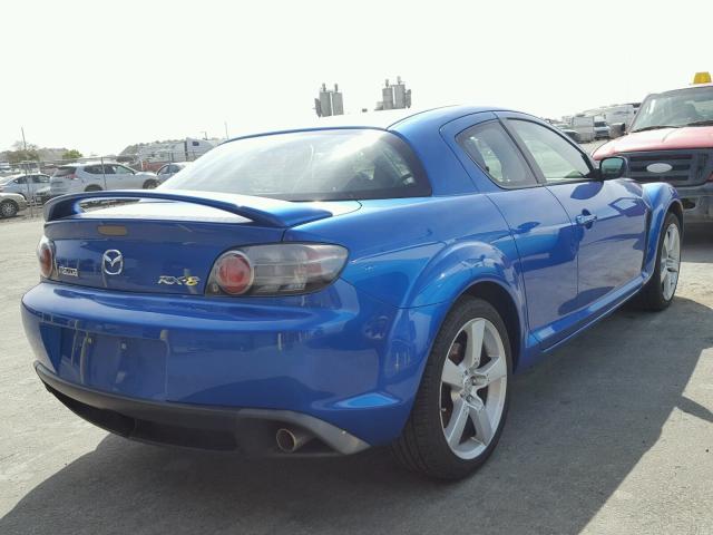 JM1FE173340116610 - 2004 MAZDA RX8 BLUE photo 4