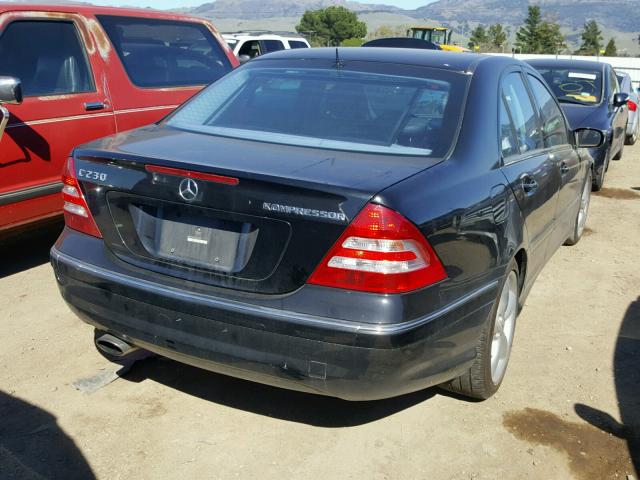 WDBRF40J95F558759 - 2005 MERCEDES-BENZ C 230K SPO BLACK photo 4