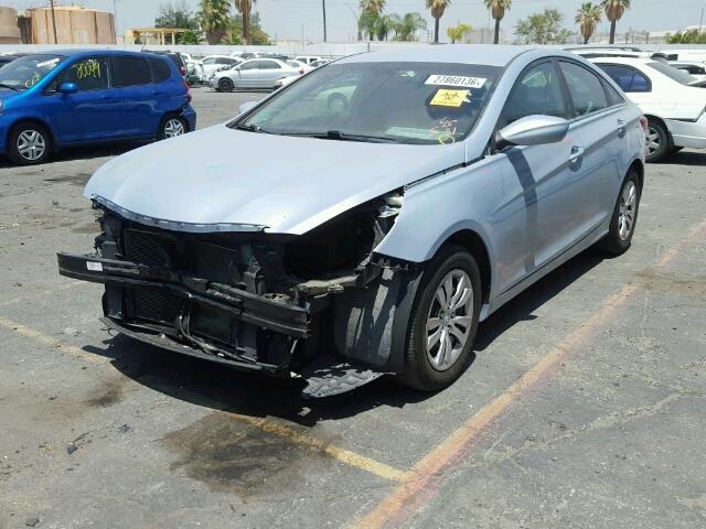 5NPEB4ACXCH427452 - 2012 HYUNDAI SONATA GLS BLUE photo 2