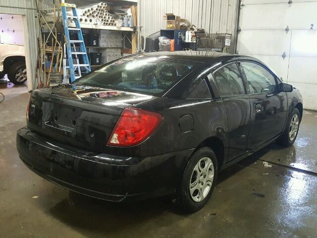 1G8AN12F54Z208707 - 2004 SATURN ION LEVEL BLACK photo 4