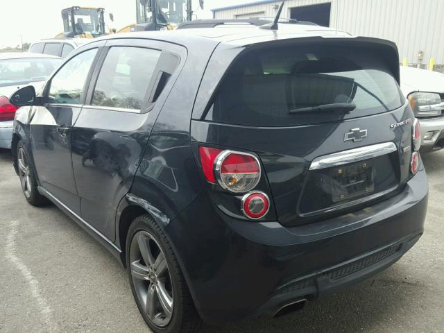 1G1JH6SB9D4166071 - 2013 CHEVROLET SONIC RS BLACK photo 3