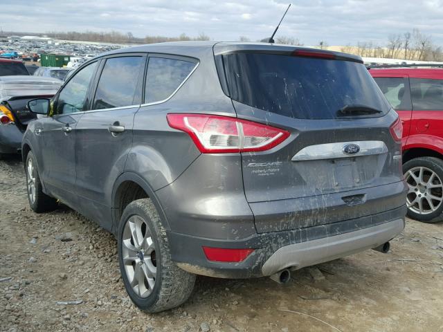 1FMCU0H98DUB16044 - 2013 FORD ESCAPE SEL GRAY photo 3