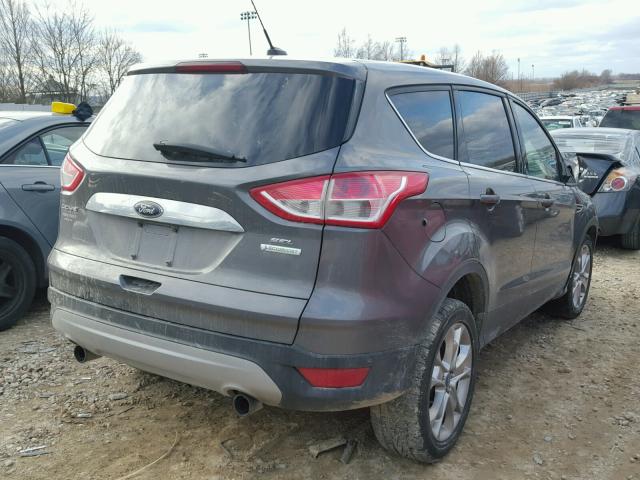 1FMCU0H98DUB16044 - 2013 FORD ESCAPE SEL GRAY photo 4