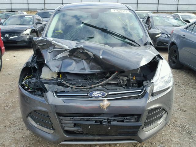 1FMCU0H98DUB16044 - 2013 FORD ESCAPE SEL GRAY photo 9