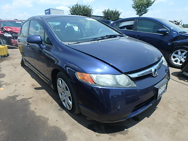 1HGFA16536L117080 - 2006 HONDA CIVIC BLUE photo 1