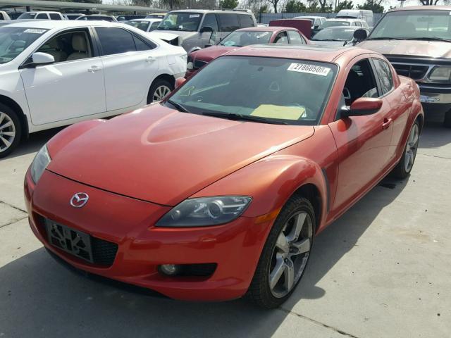 JM1FE17N340122179 - 2004 MAZDA RX8 RED photo 2