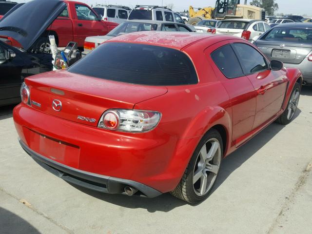 JM1FE17N340122179 - 2004 MAZDA RX8 RED photo 4