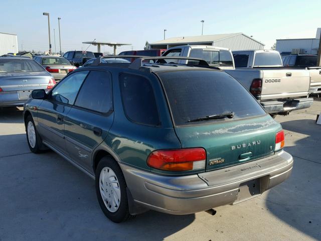 JF1GF4856XH813087 - 1999 SUBARU IMPREZA OU GREEN photo 3