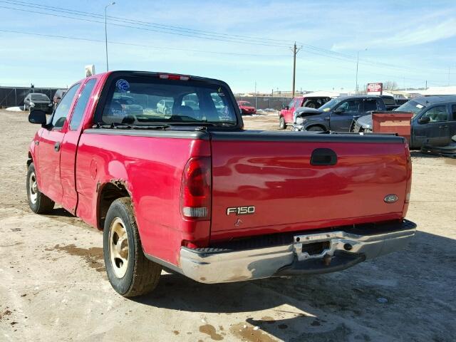 1FTRX17213NB89555 - 2003 FORD F150 RED photo 3