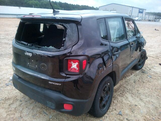 ZACCJBAT7FPC38834 - 2015 JEEP RENEGADE S შავი ფოტო 4