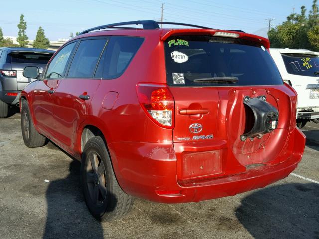 JTMZD33V775037774 - 2007 TOYOTA RAV4 RED photo 3