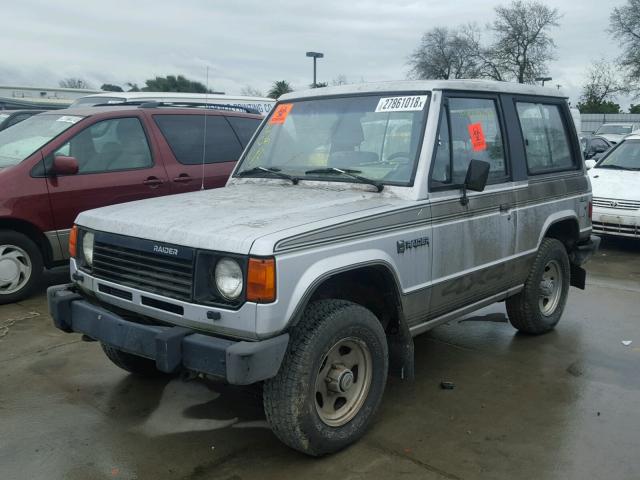 JB7FJ43E6HJ006803 - 1987 DODGE RAIDER GRAY photo 2