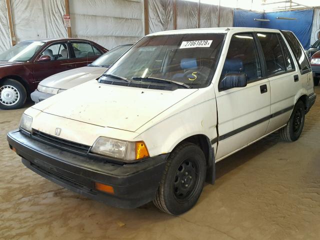 JHMVN5523GC000970 - 1986 HONDA CIVIC WAGO WHITE photo 2