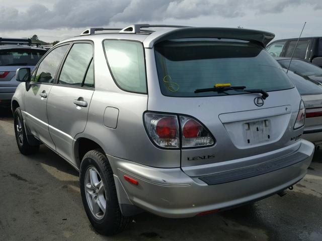 JTJHF10U210210995 - 2001 LEXUS RX 300 SILVER photo 3