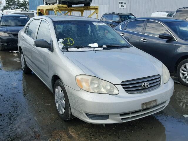 2T1BR32E83C026865 - 2003 TOYOTA COROLLA CE SILVER photo 1