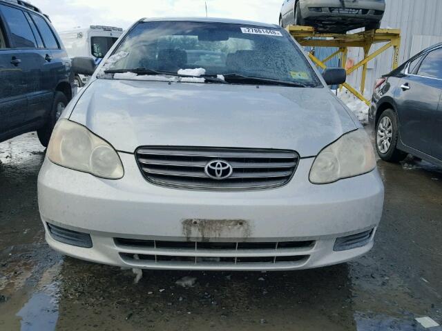 2T1BR32E83C026865 - 2003 TOYOTA COROLLA CE SILVER photo 9