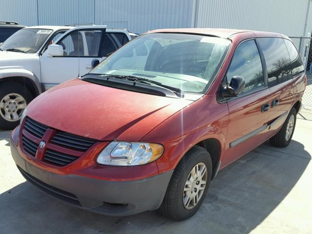 1D4GP25R46B660541 - 2006 DODGE CARAVAN SE RED photo 2