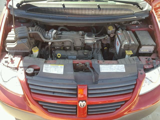 1D4GP25R46B660541 - 2006 DODGE CARAVAN SE RED photo 7