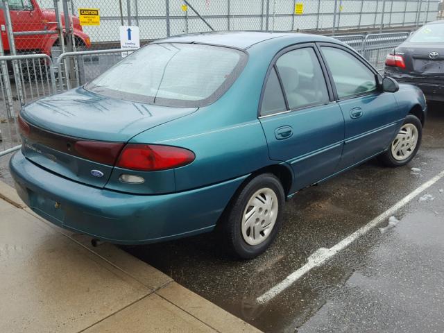 1FALP13P7VW208233 - 1997 FORD ESCORT LX GREEN photo 4