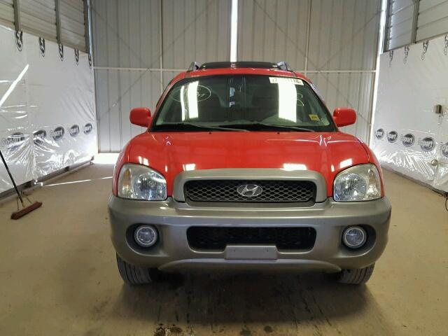 KM8SC73E03U488603 - 2003 HYUNDAI SANTA FE G RED photo 9