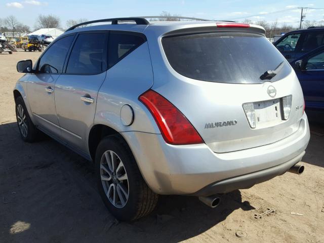 JN8AZ08W14W327341 - 2004 NISSAN MURANO SL GRAY photo 3