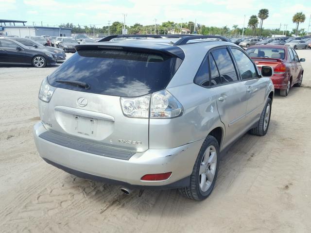 2T2GA31U55C022499 - 2005 LEXUS RX 330 GRAY photo 4