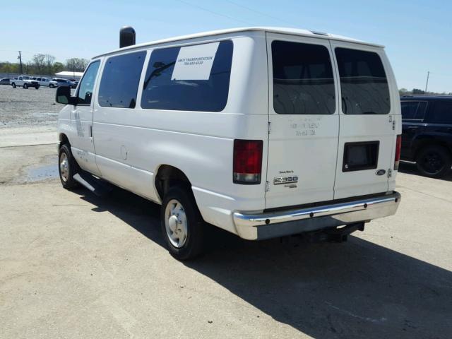 1FBNE31L48DB37503 - 2008 FORD ECONOLINE WHITE photo 3