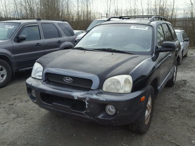 KM8SC13EX4U748603 - 2004 HYUNDAI SANTA FE G BLACK photo 2