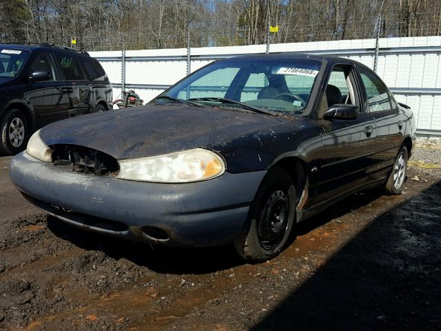 1FAFP66L8XK123432 - 1999 FORD CONTOUR SE BLACK photo 2