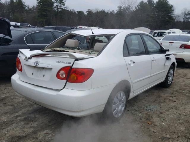 JTDBR32E840052569 - 2004 TOYOTA COROLLA CE WHITE photo 4