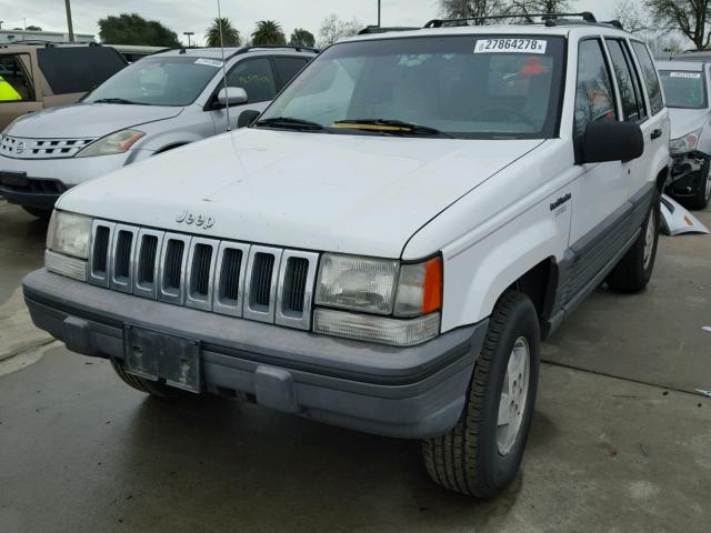 1J4GZ58S1SC737081 - 1995 JEEP GRAND CHER WHITE photo 2