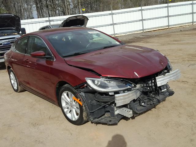 1C3CCCAB2FN590658 - 2015 CHRYSLER 200 LIMITE BURGUNDY photo 1