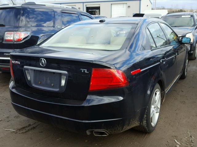 19UUA66255A035677 - 2005 ACURA TL BLACK photo 4