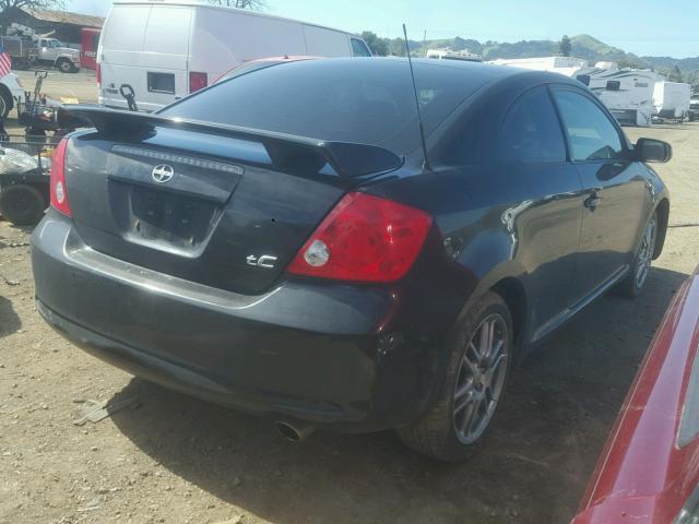 JTKDE167750044283 - 2005 TOYOTA SCION TC BLACK photo 4