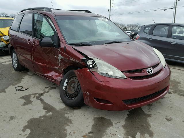 5TDZK23C47S084818 - 2007 TOYOTA SIENNA CE RED photo 1