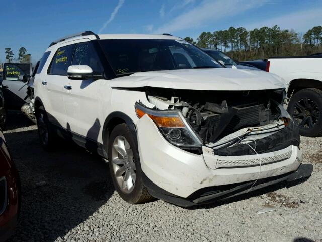 1FMHK7F9XCGA71497 - 2012 FORD EXPLORER L WHITE photo 1