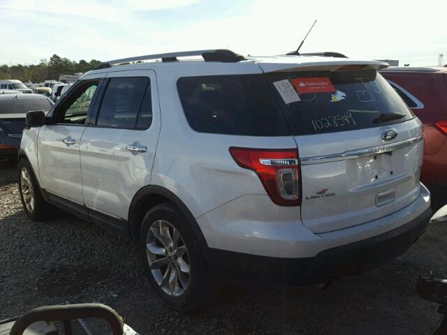 1FMHK7F9XCGA71497 - 2012 FORD EXPLORER L WHITE photo 3