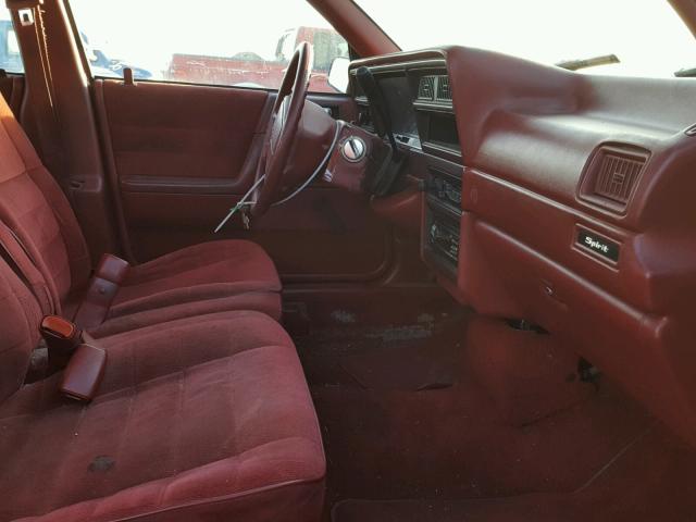 1B3XA46K6NF108673 - 1992 DODGE SPIRIT BURGUNDY photo 5