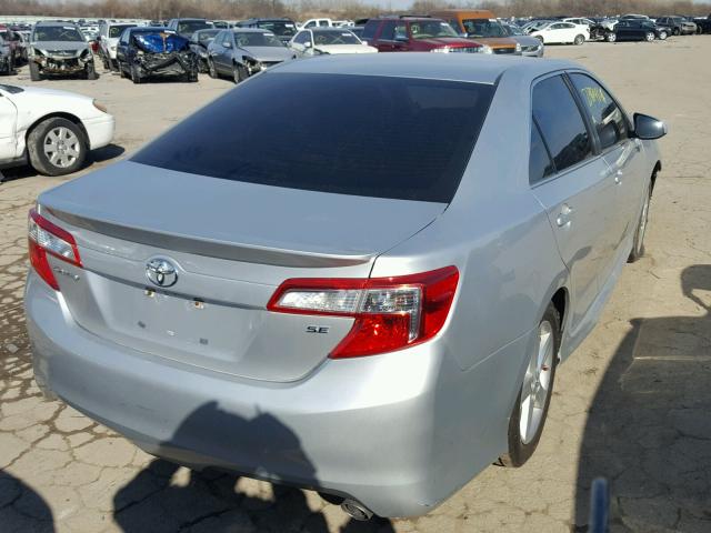 4T1BF1FK4DU260644 - 2013 TOYOTA CAMRY L SILVER photo 4