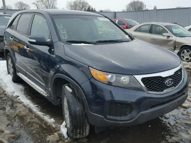 5XYKT3A16DG332923 - 2013 KIA SORENTO LX BLUE photo 1