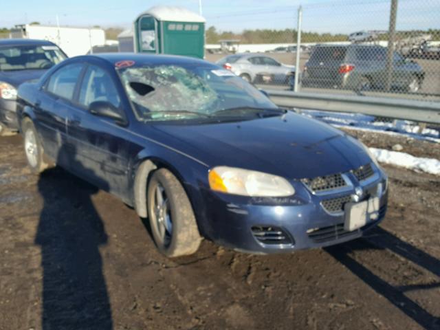 1B3EL46X55N696276 - 2005 DODGE STRATUS SX BLUE photo 1